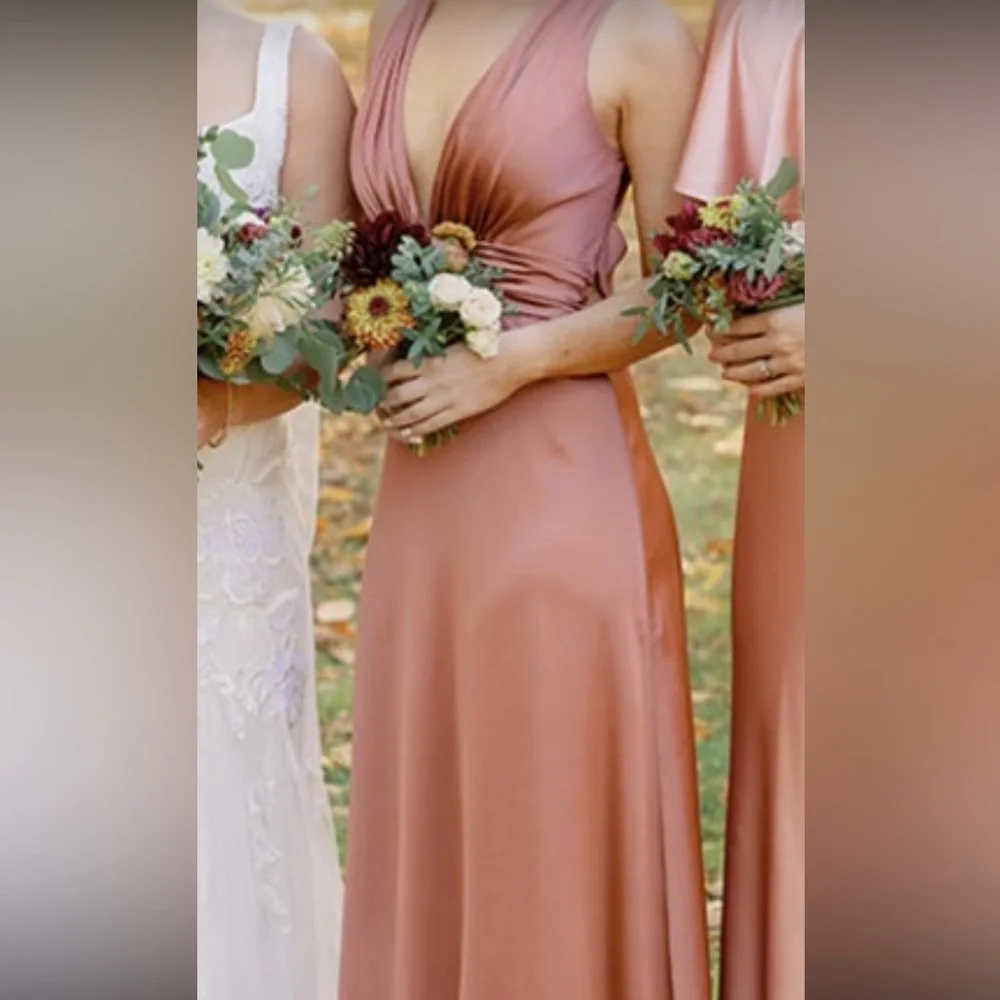 Revelry Dylan Satin Maxi Dress - Picture 3 of 4